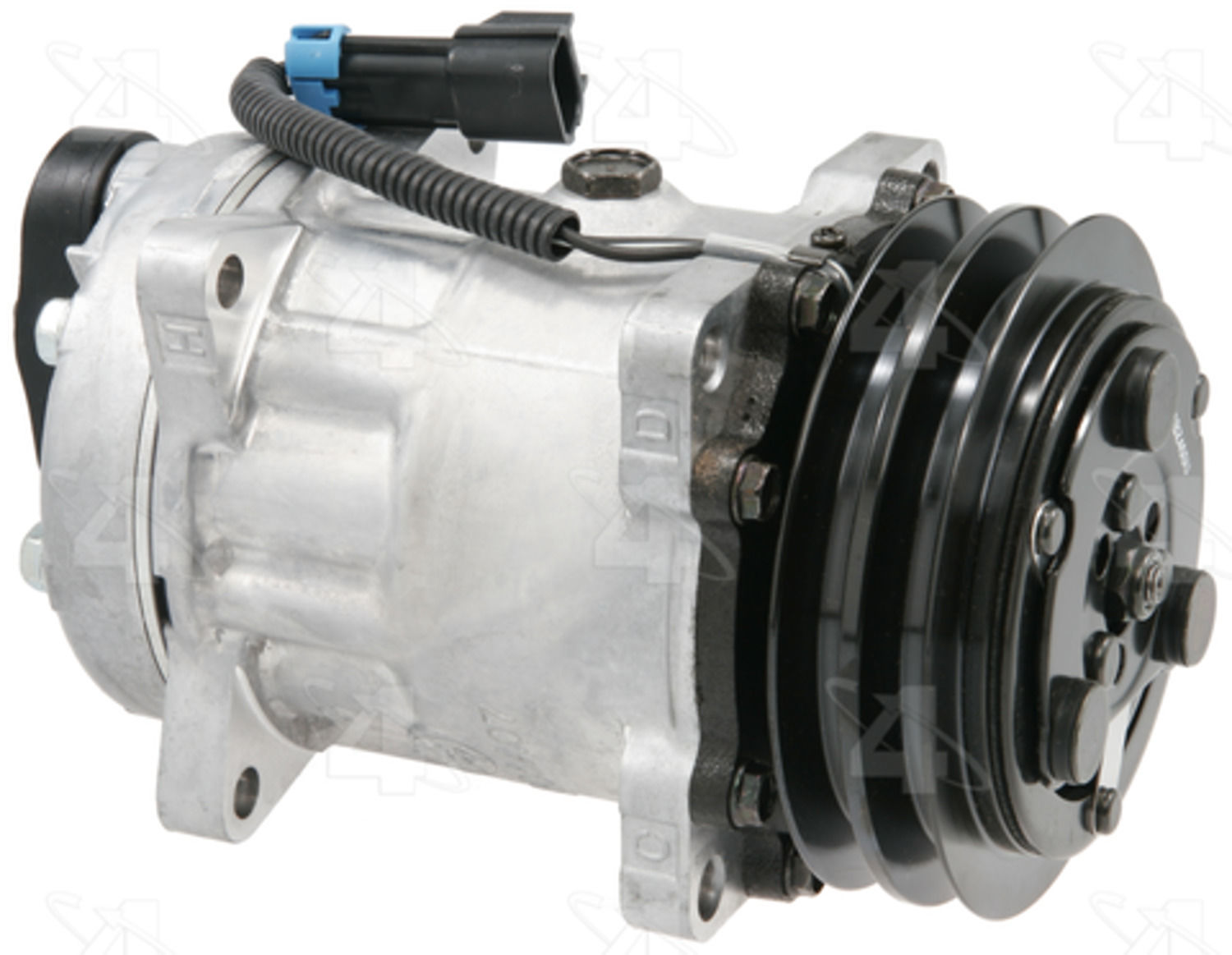 4821 4472 OEM Reman Sanden Compressor with Clutch Freightliner SD7H15 ...